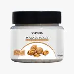 Velvora Walnut Face Scrub Removes Dirt, Opens Clogged Pores, Softens & Tones Skin (100gm)