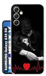 Snazzy Multicolor Silicon Shock Proof Back Cover for SAMSUNG Galaxy A34 5G