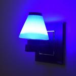 Neil-Kart Umbrella Shape 0.5 Watts LED Night Lamp with Low Power Consumption with Plug for Bedroom,Living Room,Night Light Pack of 2 (Blue)