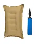 SHIVAM CART Cotton Travelling Pillow Comfortable & Portable,Neck Support,Lightweight Compact Travelling in Train, Bus,Flight, Camping, Hostel and Office Brown Color (Pack of 1)