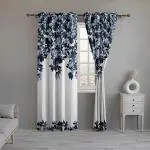 Geetanjali Btt 3D Printed 213Cm Long Crush Polycotton Door Curtains Pack Of 2