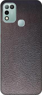 SRG INFOTECH Infinix Hot 10 Play Mobile Skin (Black Leather)