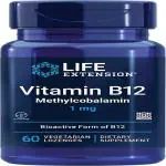 Life Extension Vitamin B12 Methylcobalamin 1 mg, 60 vegetarian lozenges