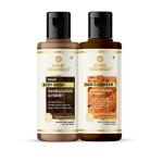 Khadi Organique Sandalwood &Honey Body Wash & Woody Sandal & Honey Shampoo (Pack Of 2) 420 ml