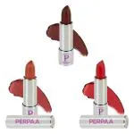 Perpaa Nude, Brown, Red Lipstick (Pack Of 3)