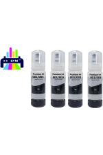 Printify Black Ink Bottle Compatible for Epson (Pack of 4)