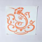 ANSHUL INTERNET, PACK OF 4 GANESH JI ORIGINAL HANDMADE STICKER SIZE 6 BY 6 IN