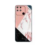 GADGETSWRAP Printed Vinyl Skin Sticker for Realme Narzo 50A - Peach Marble