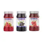 Manama Raspberry Jam, Strawberry Jam and Black Currant Jam | 500gms Each | Pack of 3