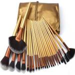 Kamz Beauty Professional Makeup Brush Set 24 Pcs, Makeup Brushes for Women & Girls, Eyeliner, Eye Shadow, Eye Brow, Premium Wooden Handles with Pouch Case