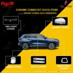 FALCON CAR CHROME ACCESSORIES COMBO KIT FOR GRAND VITARA 2022 ONWARDS