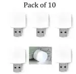ZURU BUNCH 1 Watt USB LED bulb for home, outdoor indoor, Reading, Sleeping, and camping, Mini USB LED Light Flexible USB LED Light Portable Easy to Carry Bulb (10 Pieces)