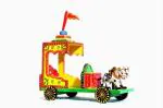 HAST SHILP Multicolor Wooden Krishna Rath Chariot With Two Horses Golu Doll, 13 X 9 X 14 Cm