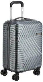American Tourister Trolley Bag For Travel | ELLEN 55 Cms ABS Hardsided Small Cabin Luggage Bag | Suitcase For Travel | Trolley Bag For Travelling, Grey