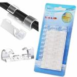 JKICHNM | Wall and Office Cable Organizer with Improved Stronger Adhesive Tape | Cable Manager, Wire Manager, Wire Clip, Cord Wire Clips for Cable for Wall (Pack of 20)