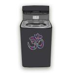 HIZING Waterproof washing machine cover Perfect for Bosch 6.5 kg Fully-Automatic Top Loading (WOE651D0IN) Solid Grey om print