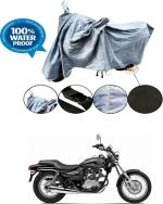 RONISH Waterproof Two Wheeler Cover for Kawasaki (Eliminator, Grey)