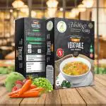 Aarkay All fresh natural instant healthy mix vegetable soup premix powder | no onion & no garlic | Ready in 1 minute | high protein soups (Pack Of 3, 120g Each) 360g ,serves 36 soup bowl