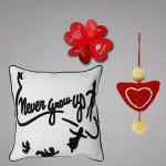 Nomaadi Cotton Valentine Day Special Funny Quotes Cushion Cover, 16 x 16 inch - 1121