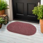 DURO MAT SOFT Premium Anti Skid Non Slip Mat for Home, Bathroom, Bedroom, Kitchen, Floor 40x70 cm, Maroon - Dirt/Mud/Water Trapper Cushion Soft Door/Floor Mat