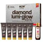 WOW Skin Science Diamond Facial Kit For Polished Skin | Made With Activated Naturals | Salon Like Facial At Home | For Radiant Skin
