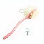 VBC Shower Body Brush 2 in 1 Bath Brush Mesh Sponge with Long Handle Dry Brushing Body Brushes for Skin Exfoliating Back Scrubber Bath