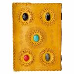 pranjals house Yellow Leather Handmade Diary 100 Pages