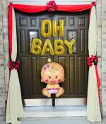 SPECIALYOU.IN Net Curtains,Sheer Curtains,Entrance Door Decoration Items for Home, Main Door Decoration Items, Naming Ceremony Decoration Items,Entrance Decoration Items, Welcome Decor - 7 pcs