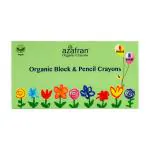 Azafran Organic Block & Pencil Crayons (8 Blocks & 6 Pencils)