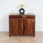 Urban Basics Amara Solid Sheesham Wood Cabinet Teak Finish