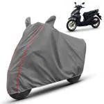 Automozexo Best Scooty Cover for Honda Beat with Mirror Pockets, All Weather Protection & Dustproof Beat Scooty Cover, Best Cover for two wheeler Beat (Grey)