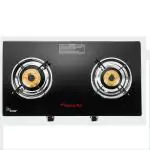 Butterfly Rapid Glass-Top Auto Ignition 2 Burner Gas Stove