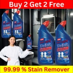 BLISS & BLUSH Toilet Cleaner blue 2Liter Natural & Organic Cleaning for Tap, Tile, Wash Basin & Toilet, Germ-Free
