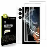 Casecandy (2 Pack Screen Protector For Samsung S22 Ultra 5G Transparent Screen Guard For S22 Ultra Fingerprint Support/S PEN Support/HD