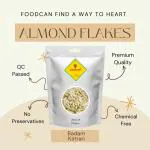 Foodcan Badam Cutting Slices Almonds (Almond Flakes Raw) for Garnishing, 100g