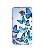 Casotec Flying Butterfly Colorful Design Printed Silicon Soft TPU Back Case Cover for Swipe Elite 2 plus