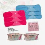 Re:Pad Reusable Sanitary Pads Pink & Blue (3+ 3)