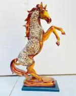 RITUALISTIC Vastu horse it will keep away negative energy best gift for your Enchanting Horse Statue (Orange)