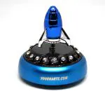 YOURKARTS.COM NEW SOLAR ROCKET DESIGN CAR PERFUME AIR FRESHNER WORKING ON SOLAR ENERGY (BLUE)