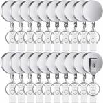 Shining Zon Heavy Duty Metal ID Badge Holder Business Choice Retractable Stylish id Card yoyo, Retractable id Card Holder Key Chain Holder Belt Clip for id Cards Steel (Pack Of 10)