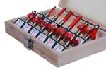 Jon Bhandari Tools Router Bit Set Classic 8Mm With Box Specially Designed For Wood Working (Pack Of 12)