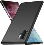 XOVO Back Cover for SAMSUNG Galaxy Note 10 Plus, SAMSUNG Galaxy Note 10 Pro (Black, Dual Protection, Silicon, Pack of 1)