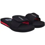 Dr Plus Men Casual Slides (Black And Red, 10)