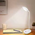 iDOLESHOP Rechargeable LED Touch On/Off Switch Desk 360 Degree Flexible Table Lamp