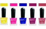 OUR Beauty Multicolor  High Quality Quick Dry Long Lasting Hd Colors Nail Polish Yt13, 40 ml (Set Of 5)