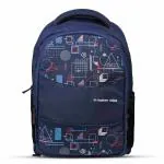 Nasher Miles Geometry Blue Laptop Backpack 35 L