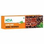 KEVA Clove-Mint Herbal Toothpaste Relieves,Tightening,Fresh Breath,Anti-cavity,Longlasting (100 g) Pack of 6