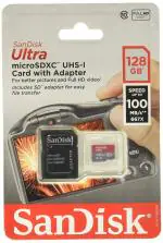 SanDisk 128GB Ultra SDSQUNR-128G-GN6MN microSDXC Memory Card C10 UHS-I Adapter Retail