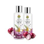 HIM Ayurveda Onion Black Seed Organic and Herbal Hair Oil -200 ML for Control Hair Fall and Regrowth Hair .