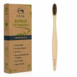 Bamboo Toothbrush with Ultra Soft Bristles - Antibacterial And Biodegradable Bamboo Handle Natural Wooden Eco Friendly Toothbrush for Adults Kids Set of (PACK OF 1)